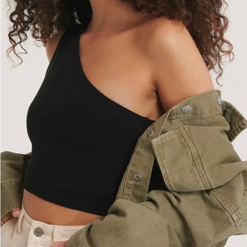 One Shoulder Crop Top